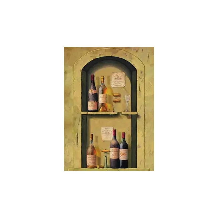 Wine Bottle Niche Wallpaper Mural