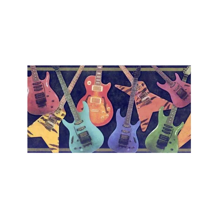 Electric Guitar Wallpaper Border