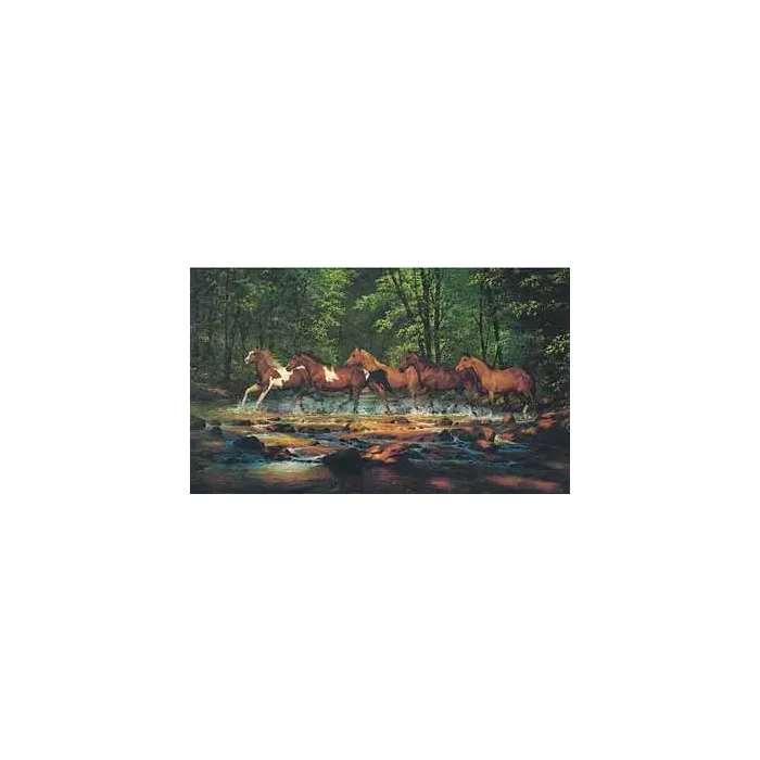 Running Horses Mural WL5528XM - 4 Left