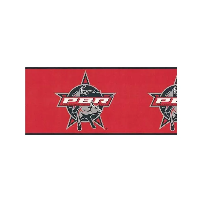 PBR Bull Riding Wallpaper Border  
