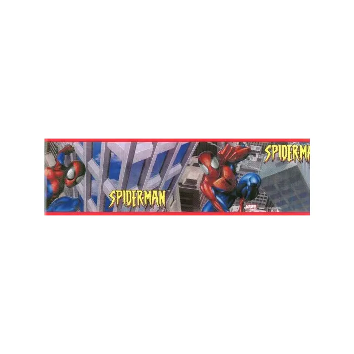 Spiderman Action Wallpaper Border