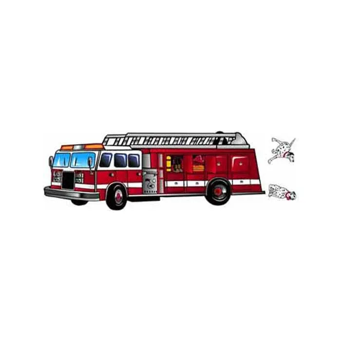 Fire Truck and Dalmation Mural YH1434M - Only 1 Left