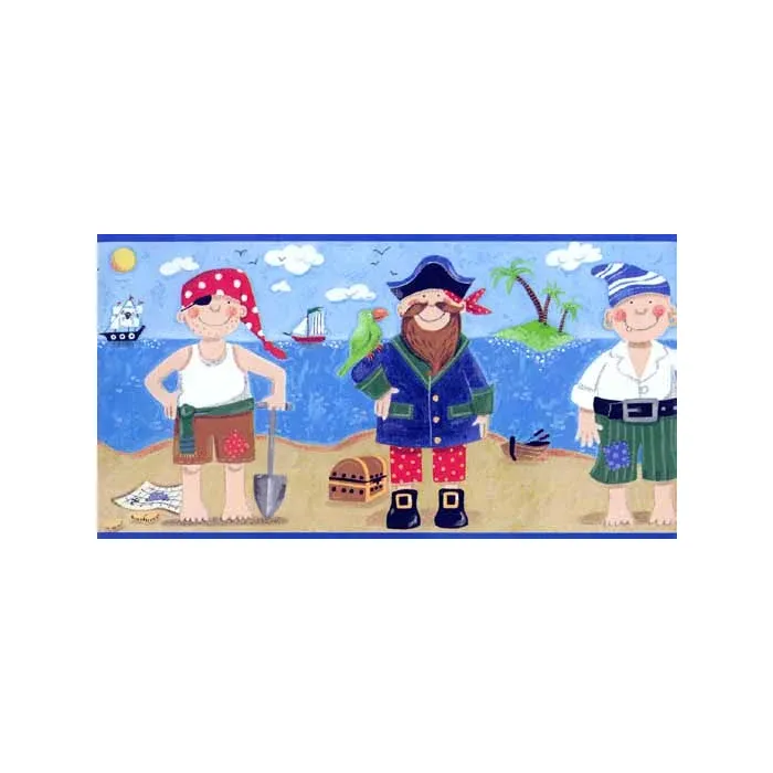 Pirate Kids Wallpaper Border - York Wallcovering