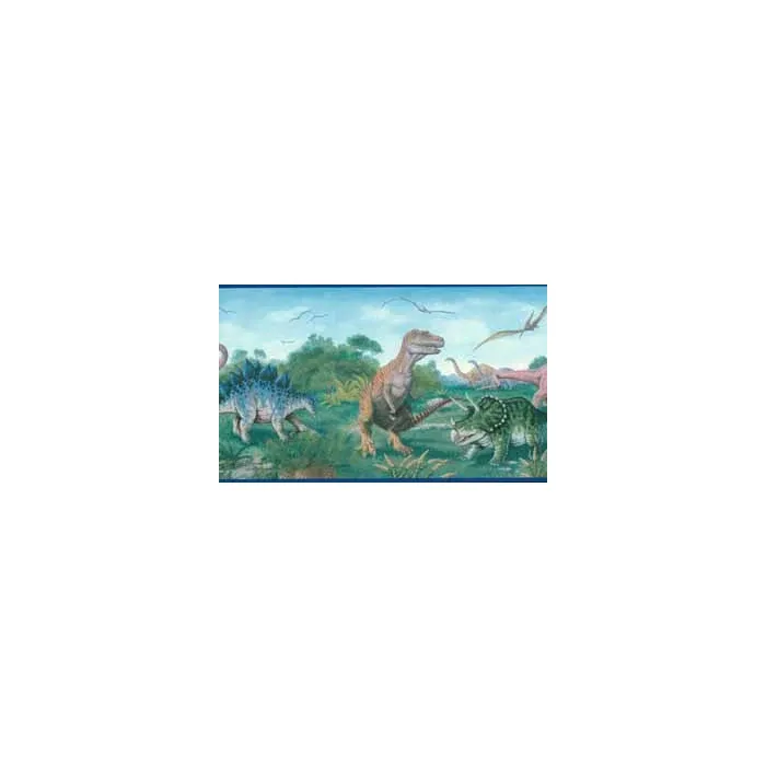 Prehistoric Land of the Dinosaur Wallpaper Border