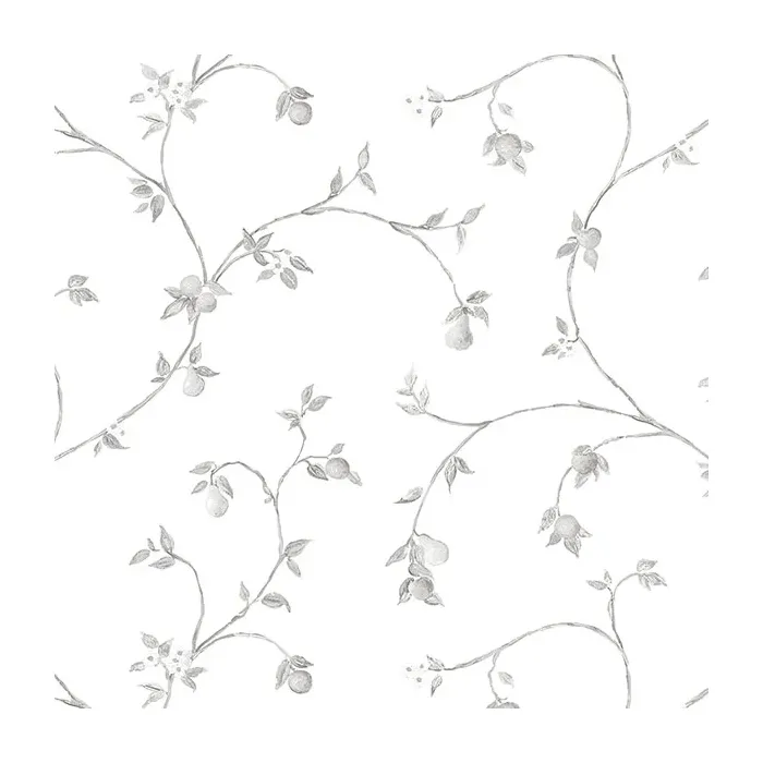 Fruit Trail Wallpaper Light Grey Norwall Wallcovering CK36608