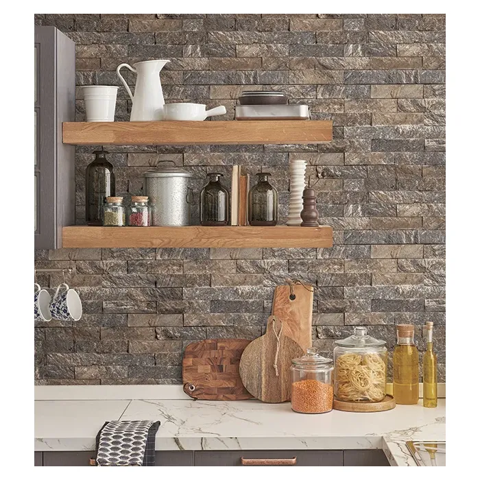 Stacked Stone Wallpaper Black, Beige Norwall Wallcovering CK36623