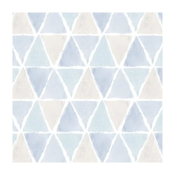 Kitchen Triangle Wallpaper Blue, Beige Norwall Wallcovering CK36638