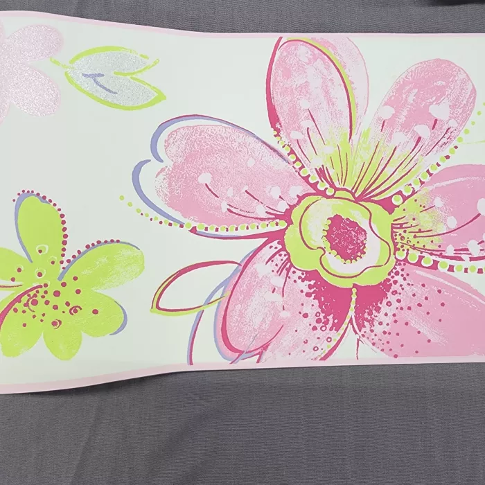 Candice Olson Pink Daisy Do Wallpaper Border