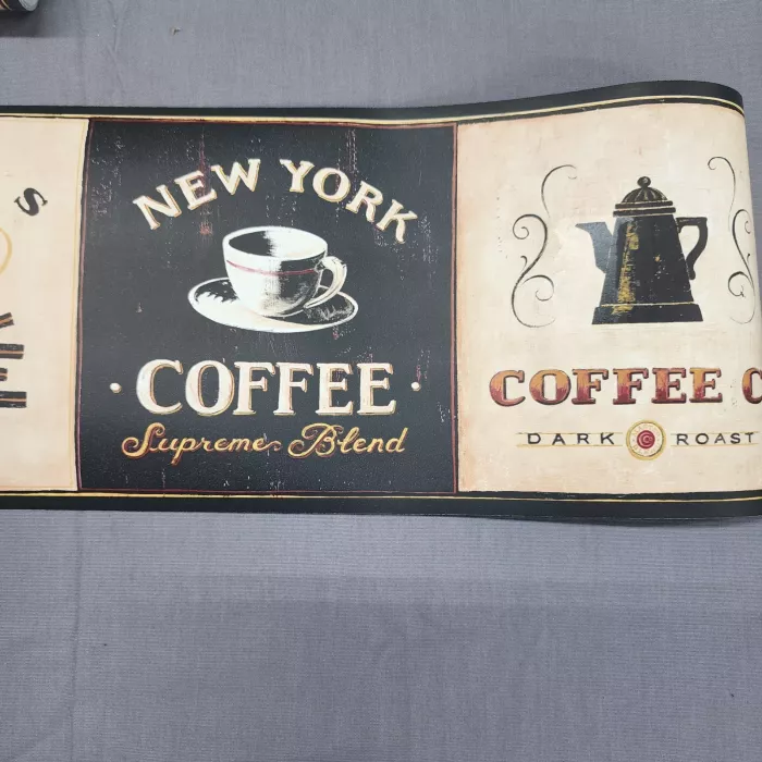 Supreme Blend Coffee Wallpaper Border- 