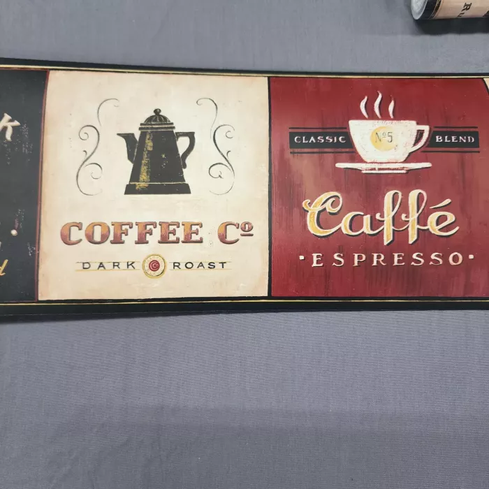 Supreme Blend Coffee Wallpaper Border- 