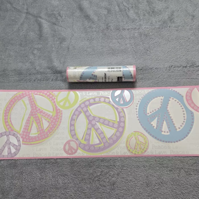 Friends Forever Peace & Love Sign Border
