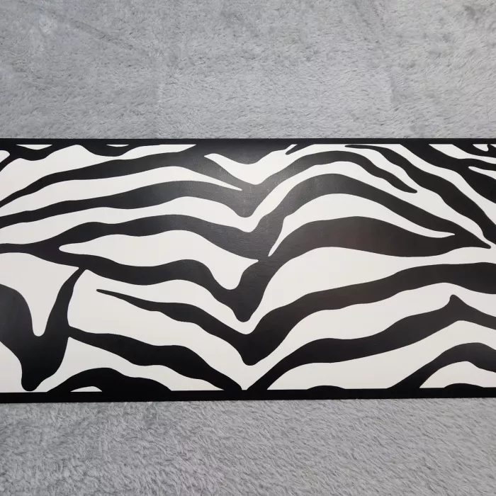 Black and White Zebra Print Wallpaper Border