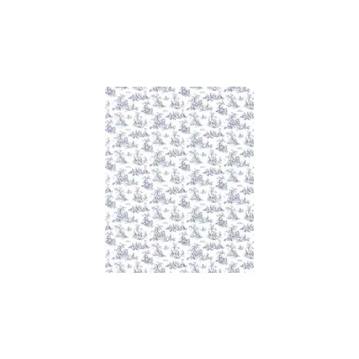 French Style Blue Toile Wallpaper CN24619 - Patton Norwall