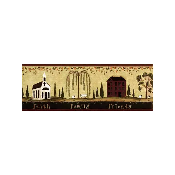 Primitive Sayings Wallpaper Border