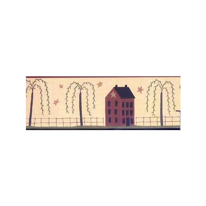 Saltbox Stichery Wallpaper Border
