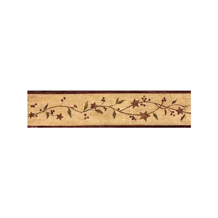 Vine Barn Star Pip Berry Wall paper Border