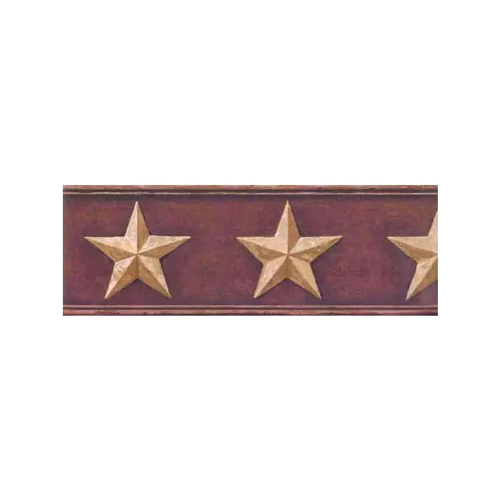 Tin Barn Star Wallpaper Border