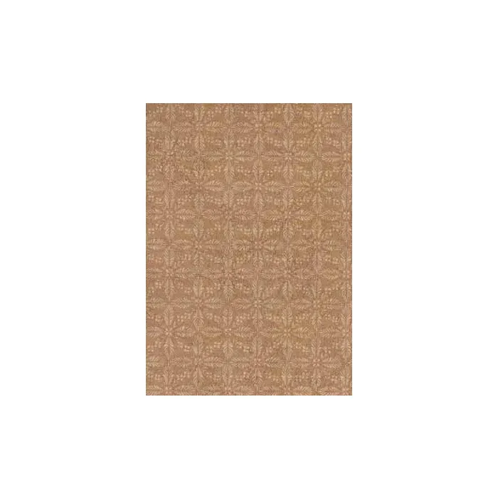 Leaf Stencil Tan Wallpaper