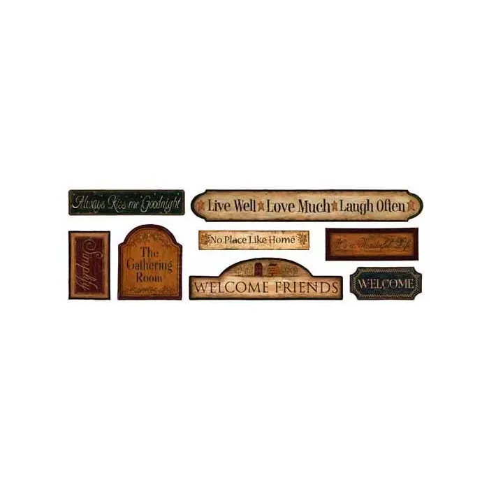 Country Accent Signs Murals