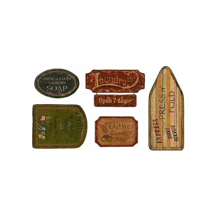 Laundry Signs Accent Murals CT1973M