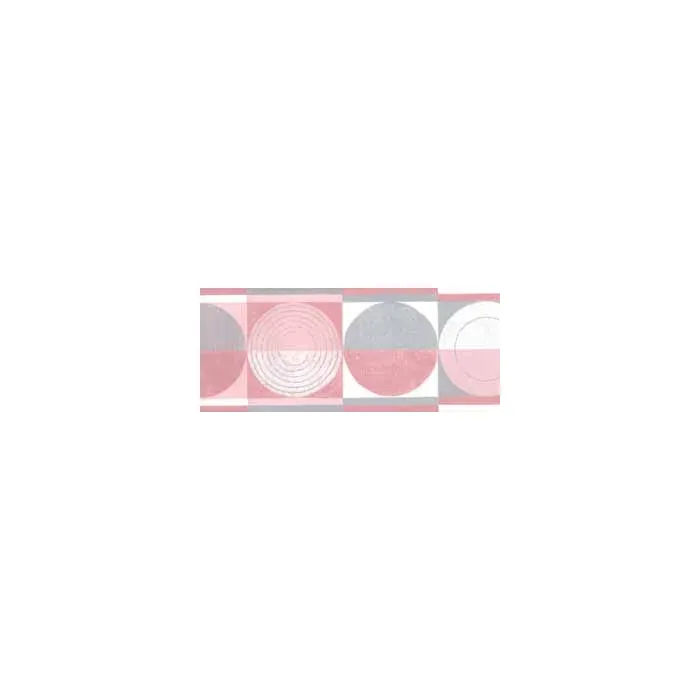 Pink and Silver Contemporary Wallpaper Border - Norwall