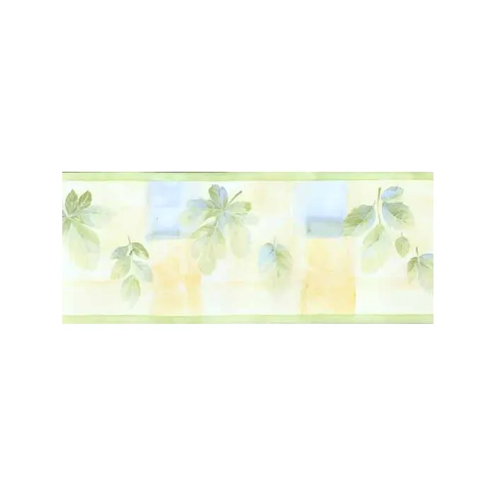 Leaf Color Block Wallpaper Border