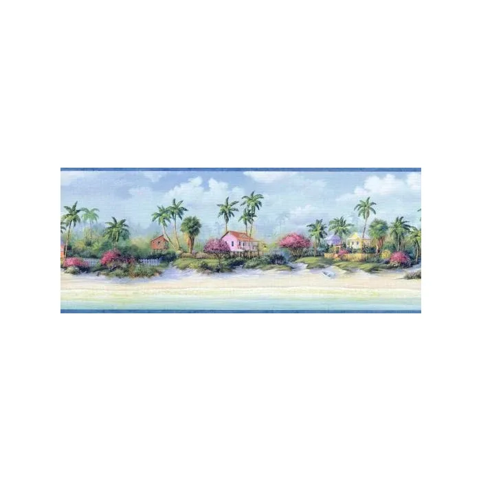 Island Living Wallpaper Border CW32211B