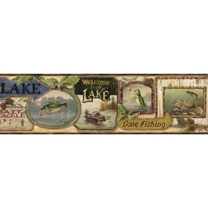 Skippy Sand Fishing Signs Portrait Wallpaper Border Chesapeake BBC48441B