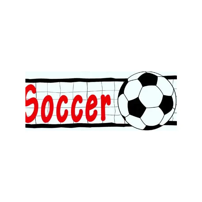 Soccer Balls Wallpaper Border