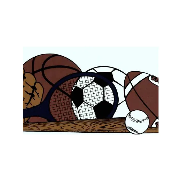 Die Cut All Sports Wallpaper Border