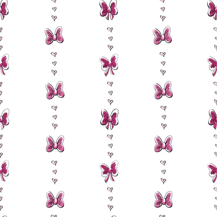 Walt Disney Kids Ii Bow Stripe Wallpaper