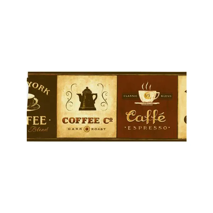 Supreme Blend Coffee Wallpaper Border- 