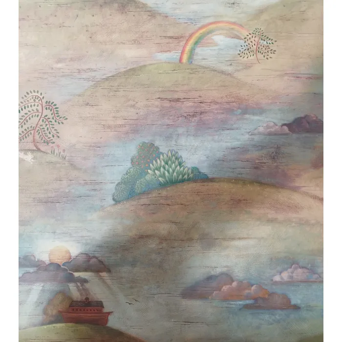 Noah's Ark Wallpaper by Carey Lind - York Wallcoverings