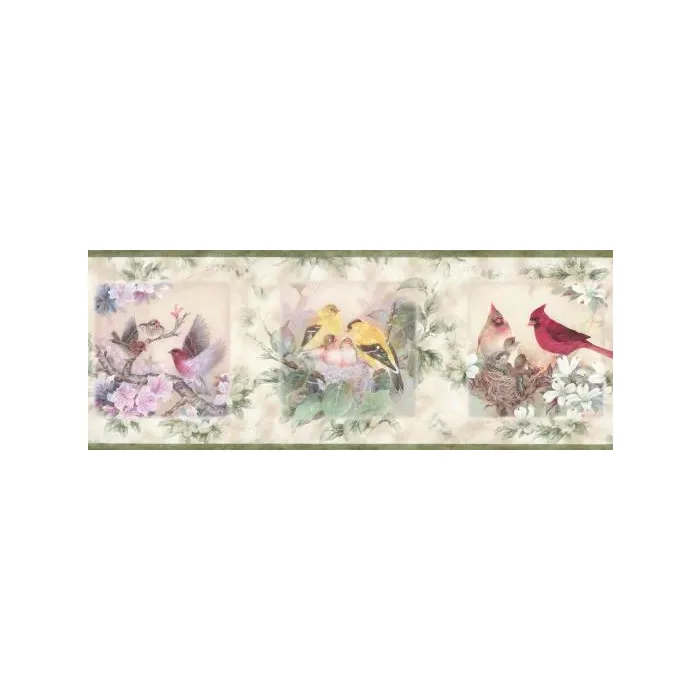 Garden Flight Wallpaper Border