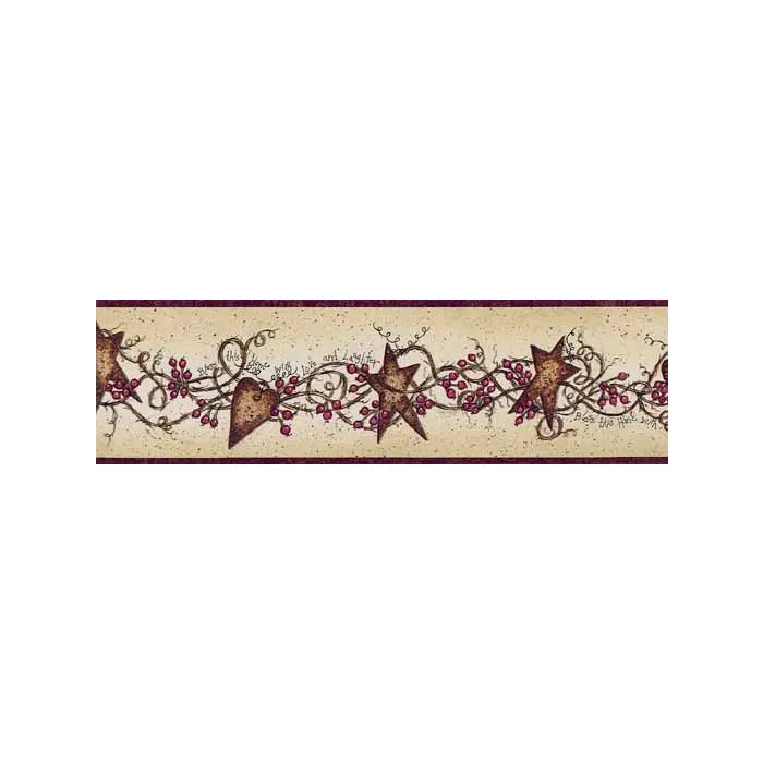 Spivey Hearts and Stars Wallpaper Border FAM65171B