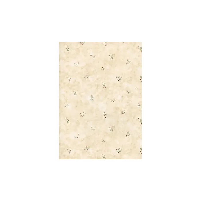Beige Leaf Berry Wallpaper