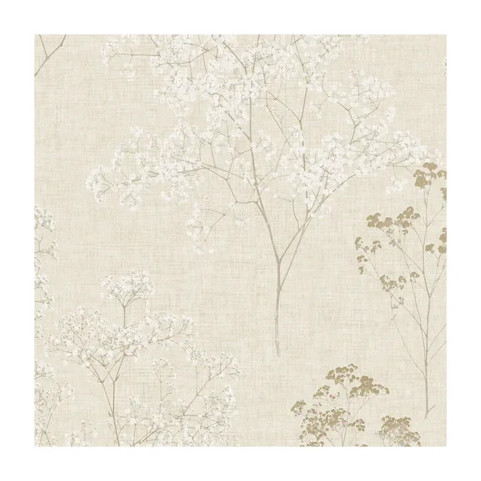 Queen Anne's Lace Wallpaper Beige, Wheat Norwall Wallcovering FH37508
