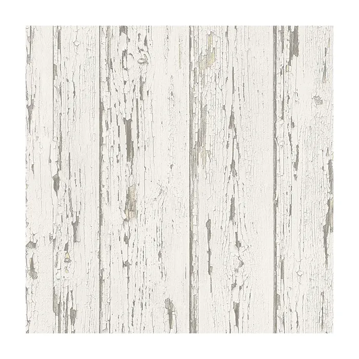 Shiplap Wallpaper Beige, Antique White, Cottage Light Cream Norwall Wallcovering FH37527