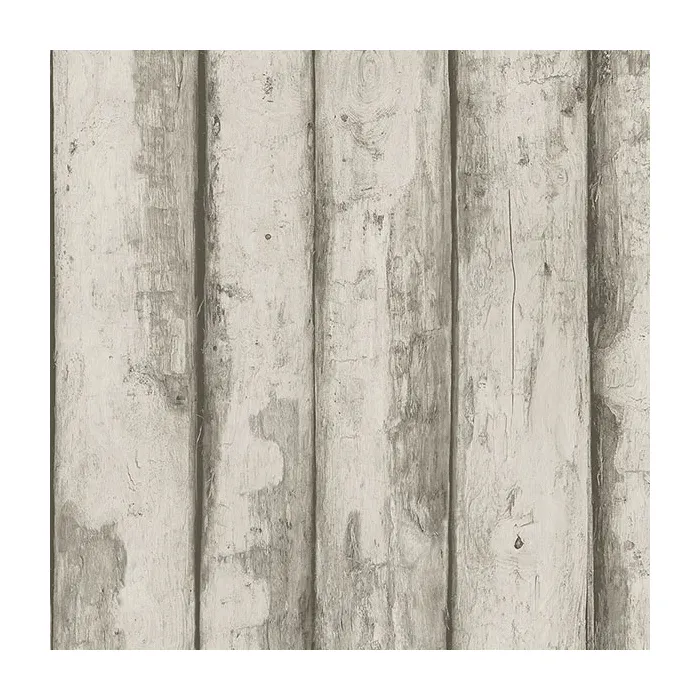 Log Cabin Wallpaper Taupe, Brown Norwall Wallcovering FH37533