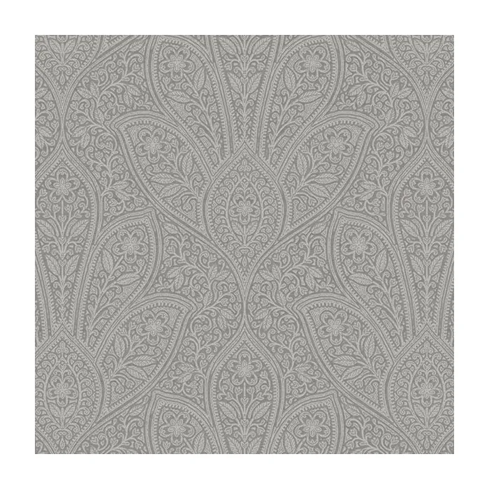 Distressed Paisley Wallpaper Dark Grey, Grey Norwall Wallcovering FH37548