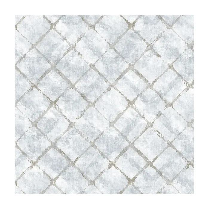Chicken Wire Wallpaper Blue, Beige, French Light Blue Norwall Wallcovering FH37553