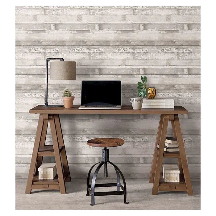 Beachwood Wallpaper Light Grey, White, Dove, Dove White Norwall Wallcovering FH37558