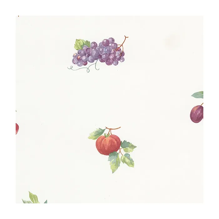 Fruit Recipe Wallpaper Yellow, Red, Plum Norwall Wallcovering FK26906