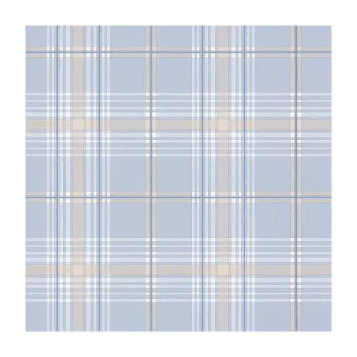Chic Plaid Wallpaper Blue, Taupe Norwall Wallcovering FK26927