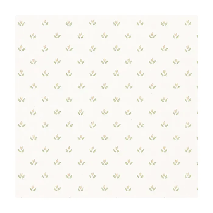 Mini Tulip Wallpaper Beige, Green Norwall Wallcovering FK26952