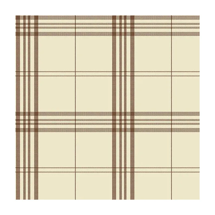 Kitchen Plaid Wallpaper Cream, Brown Norwall Wallcovering FK34400