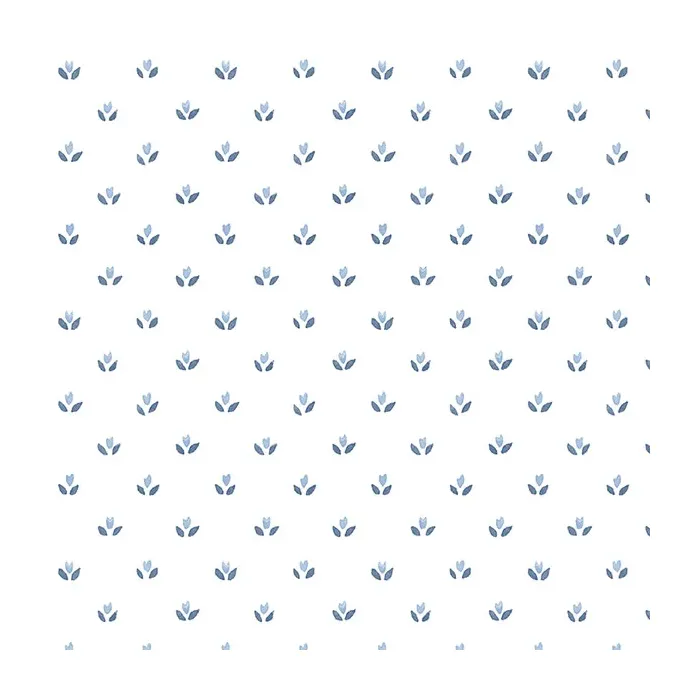 Mini Tulip Wallpaper Blue Norwall Wallcovering FK34402