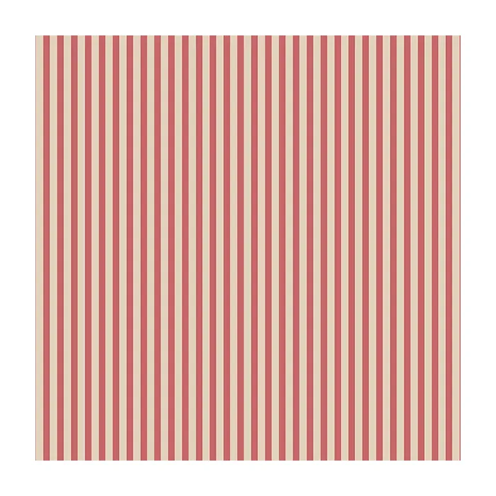 3mm Stripe Wallpaper Red, Cream Norwall Wallcovering FK34407