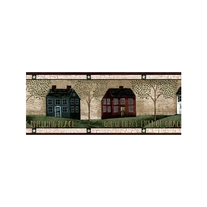 Ivory Country Dwelling Wall Paper Border