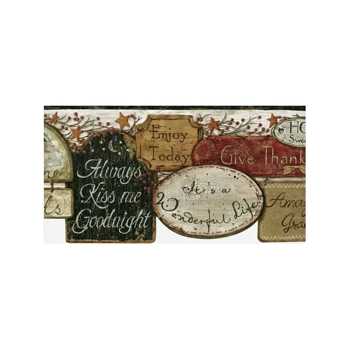 Country Quote Wallpaper Border